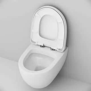 Унитаз подвесной AM.PM Awe C111738SC с сиденьем микролифт белый